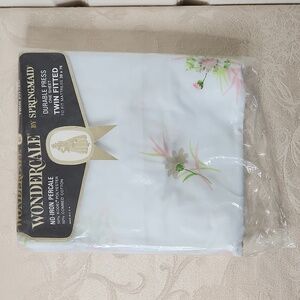 Vintage Wondercale by Springmade twin fitted sheet fresh daisies NWT